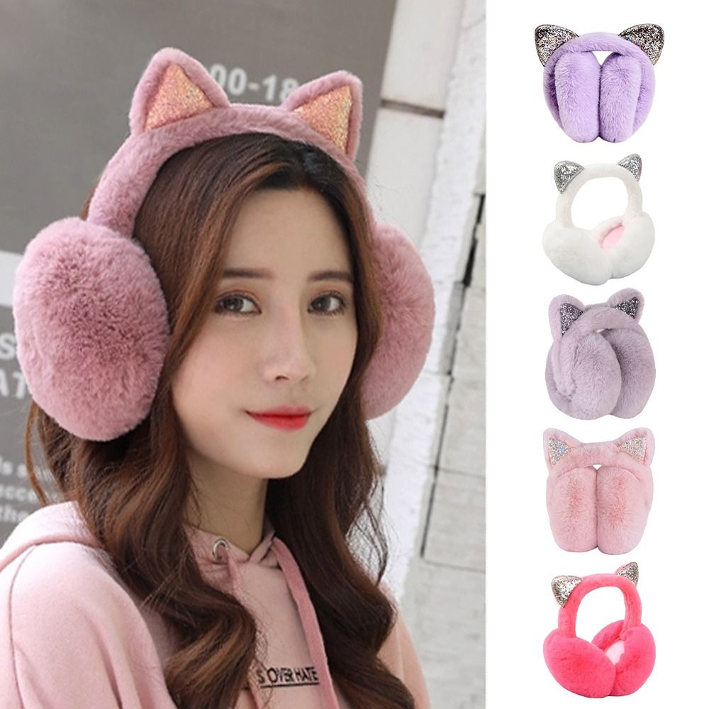Cute Rabbit Design Animal Ear  - Earmuffs Foldable recension och pris