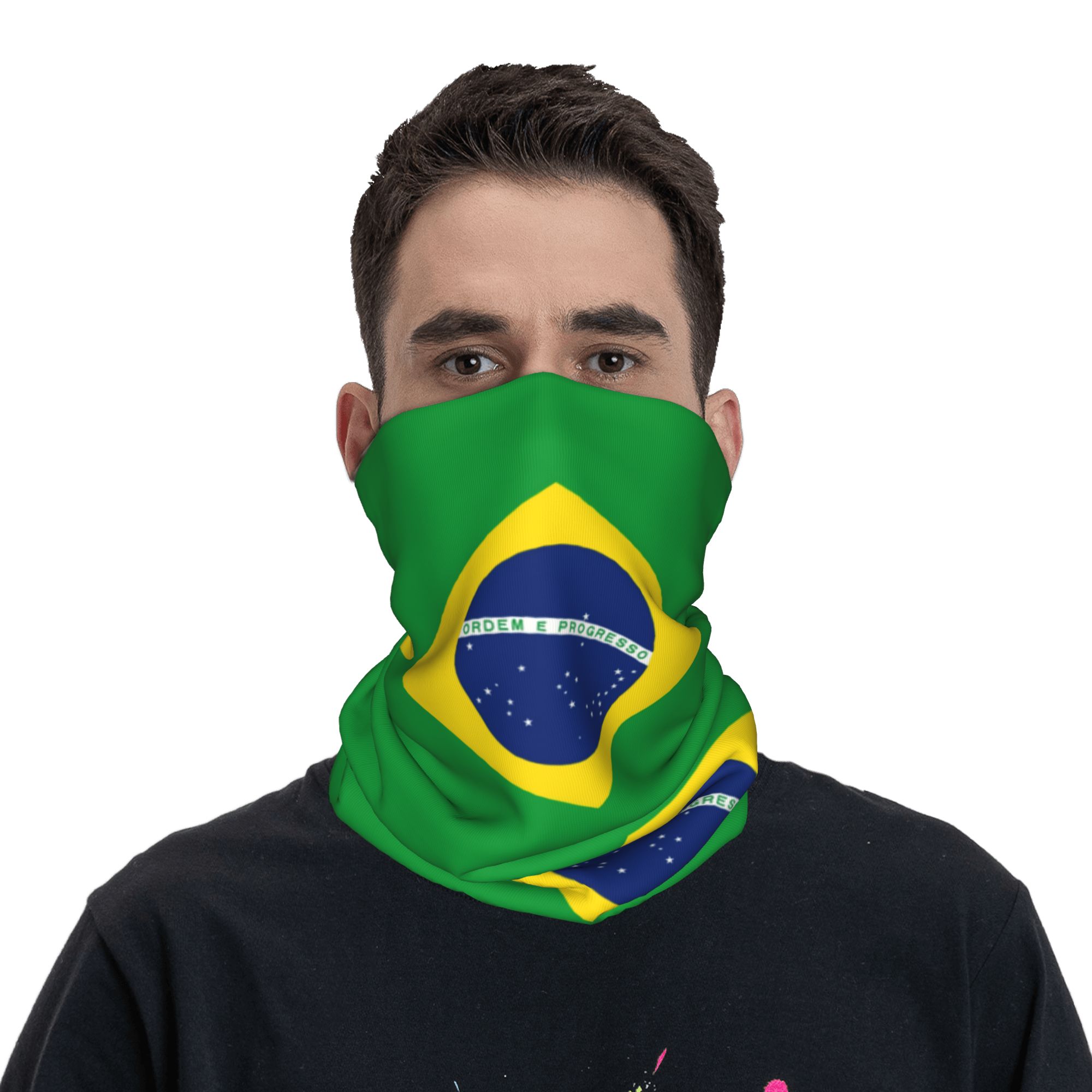 Custom Brazil Flag Bandana Nec - Neck Gaiter Fleece recension och pris