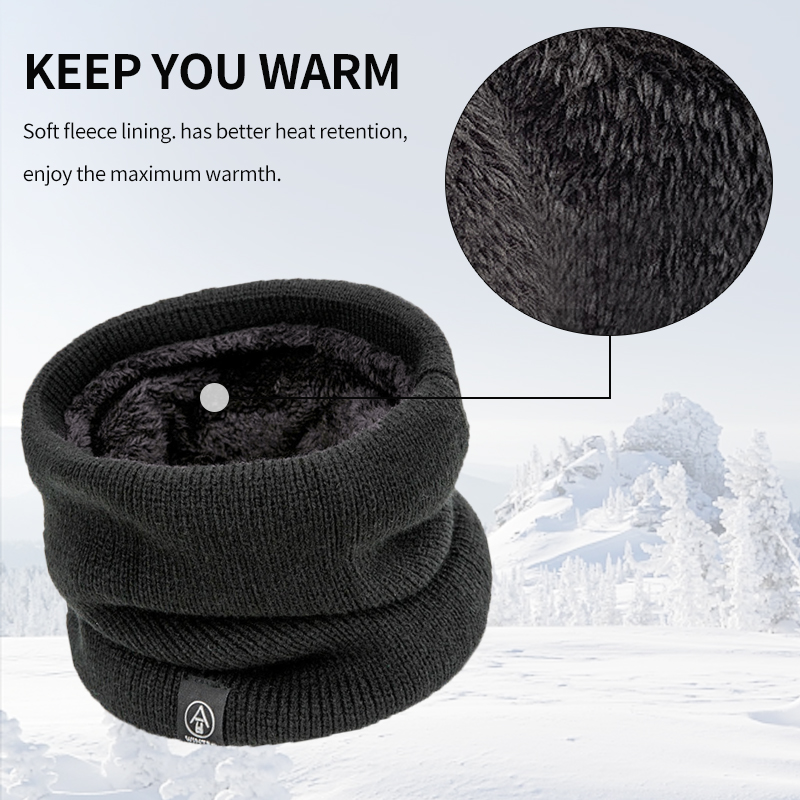 Winter Neck Warmer Double Laye - Neck Gaiter Fleece recension och pris