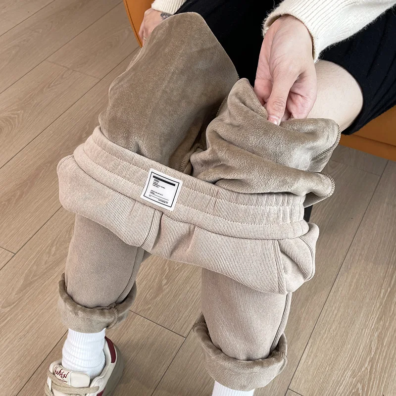 Winter New Thickened Fleece Li - Corduroy Pant Warm recension och pris