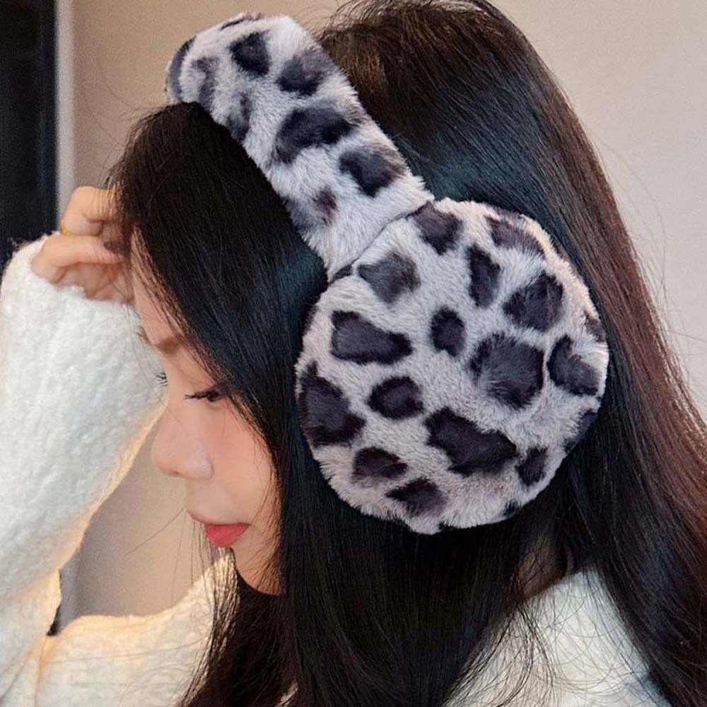 Collapsible Leopard Print Earm - Earmuffs Foldable recension och pris