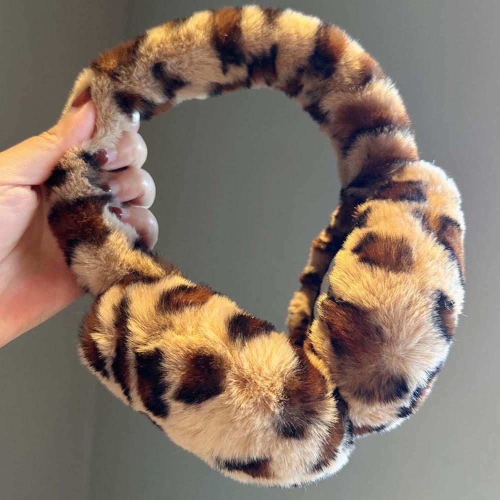Collapsible Leopard Print Earm - Earmuffs Foldable recension och pris