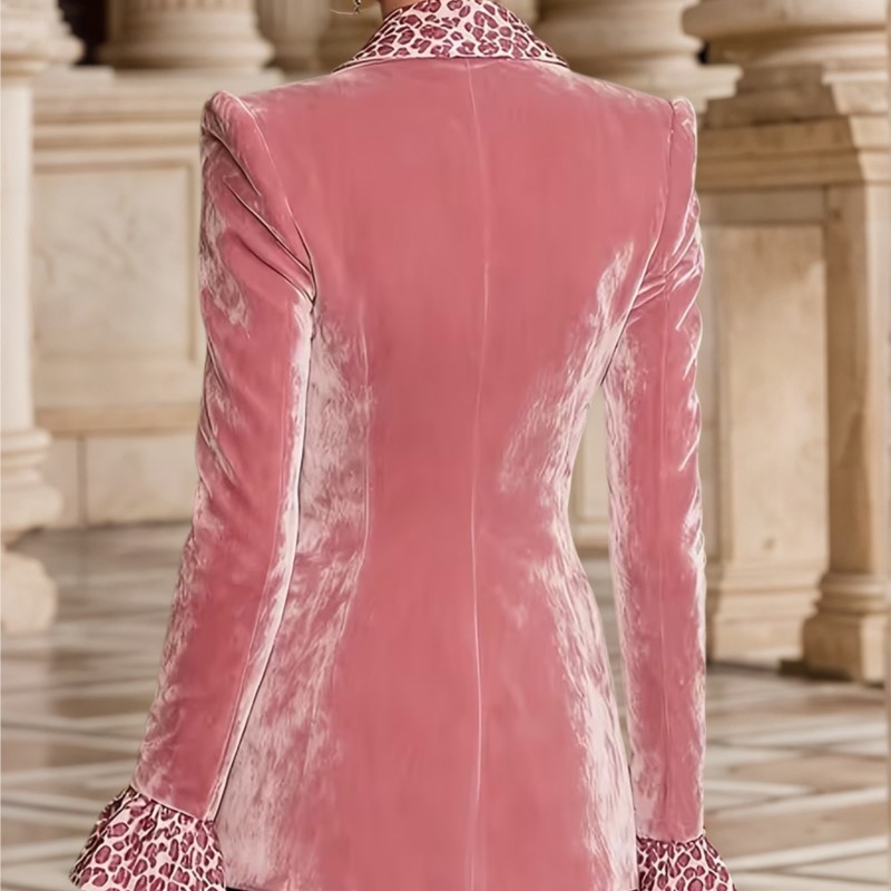 Luxury Solid Color Velvet Blaz - Down Jacket Packable recension och pris