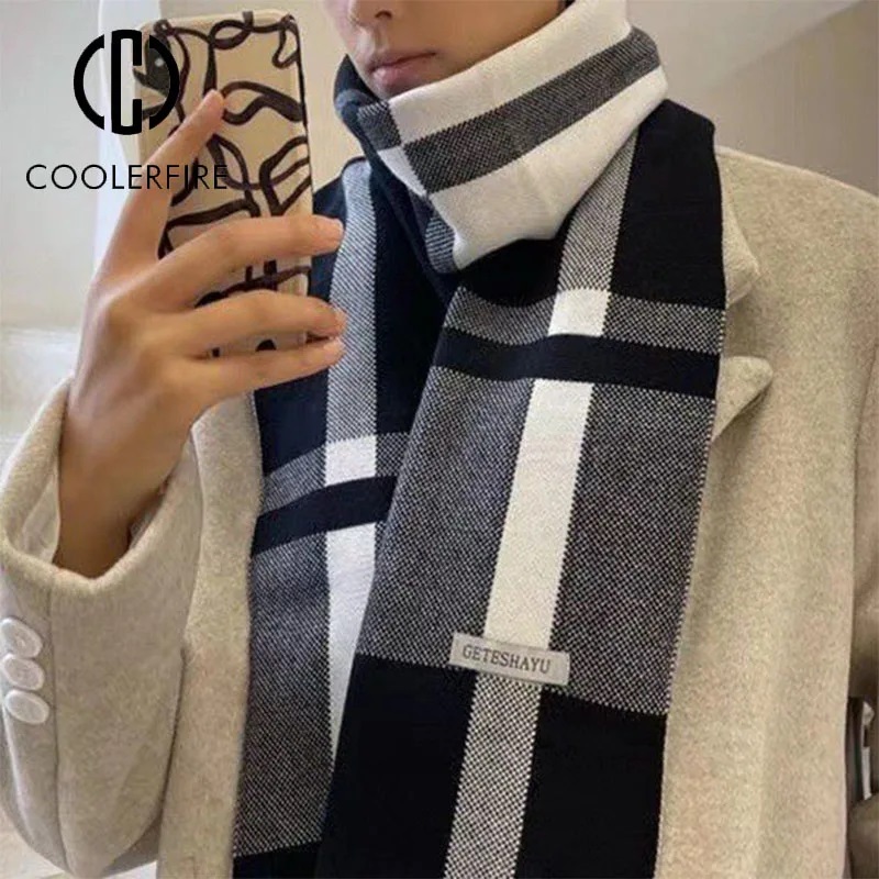 New Winter Men Scarf Keep Warm - Wool Scarf Men recension och pris